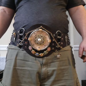 Handcrafted Leather Belt, Commission