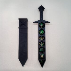 Sword-shaped Dice Storage Box