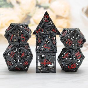 Hollow Metal Dragon Dice Game Dice Set