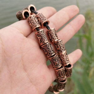 Viking Rune Beard Beads Set