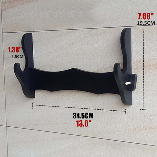 Wall-mounted Sword Rack, Home Black Flute Rack - Aftens Arcanum