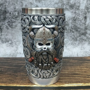 Vintage Viking Coffee Cup Draugr Warrior