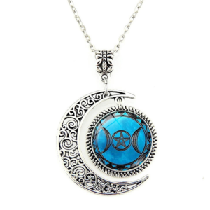 Moon Goddess Gem Necklace Pendant