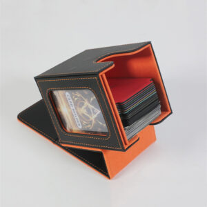 Leather TCG Windowed Card Storage Box