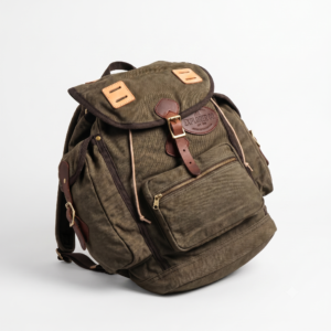 Heavy Oil Wax Water Repellent Canvas Outdoor Traveler's Backpack